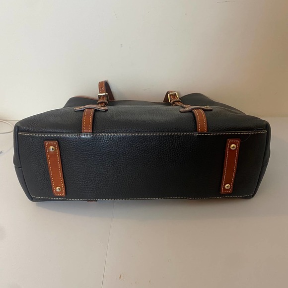 Dooney & Bourke Black Pebble Leather Expandable Tote - Picture 10 of 16